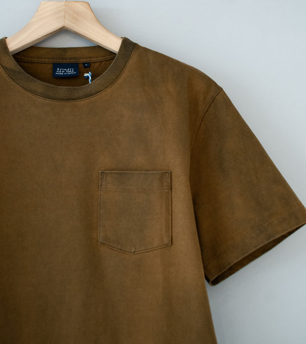 Buckets New York 'Pocket Tee' (Brown Olive Sumi)