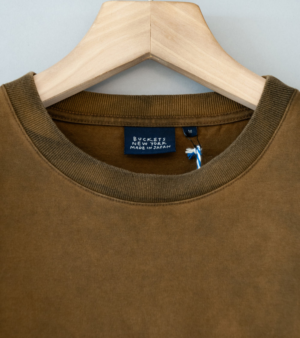 Buckets New York 'Pocket Tee' (Brown Olive Sumi)