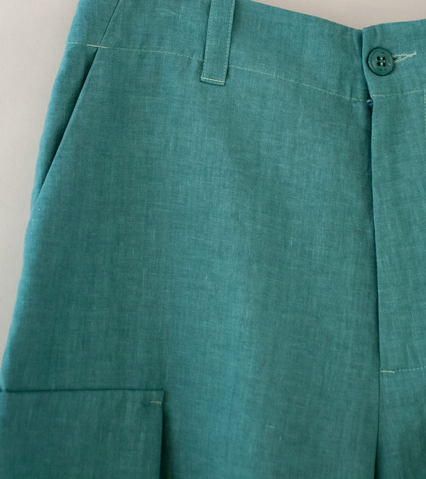Arpenteur 'Milli Shorts' (Green Linen)