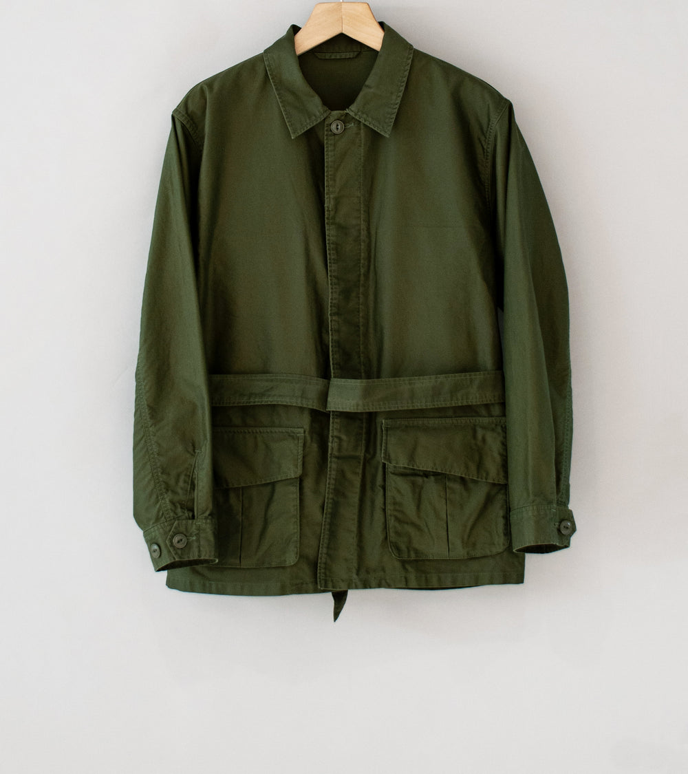 Awasa 'Giza Cotton Moleskin Belted Jacket' (Khaki)