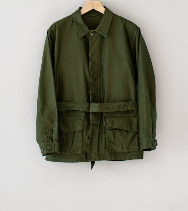 Awasa 'Giza Cotton Moleskin Belted Jacket' (Khaki)