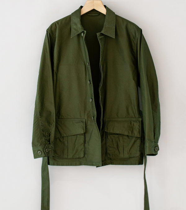 Awasa 'Giza Cotton Moleskin Belted Jacket' (Khaki)