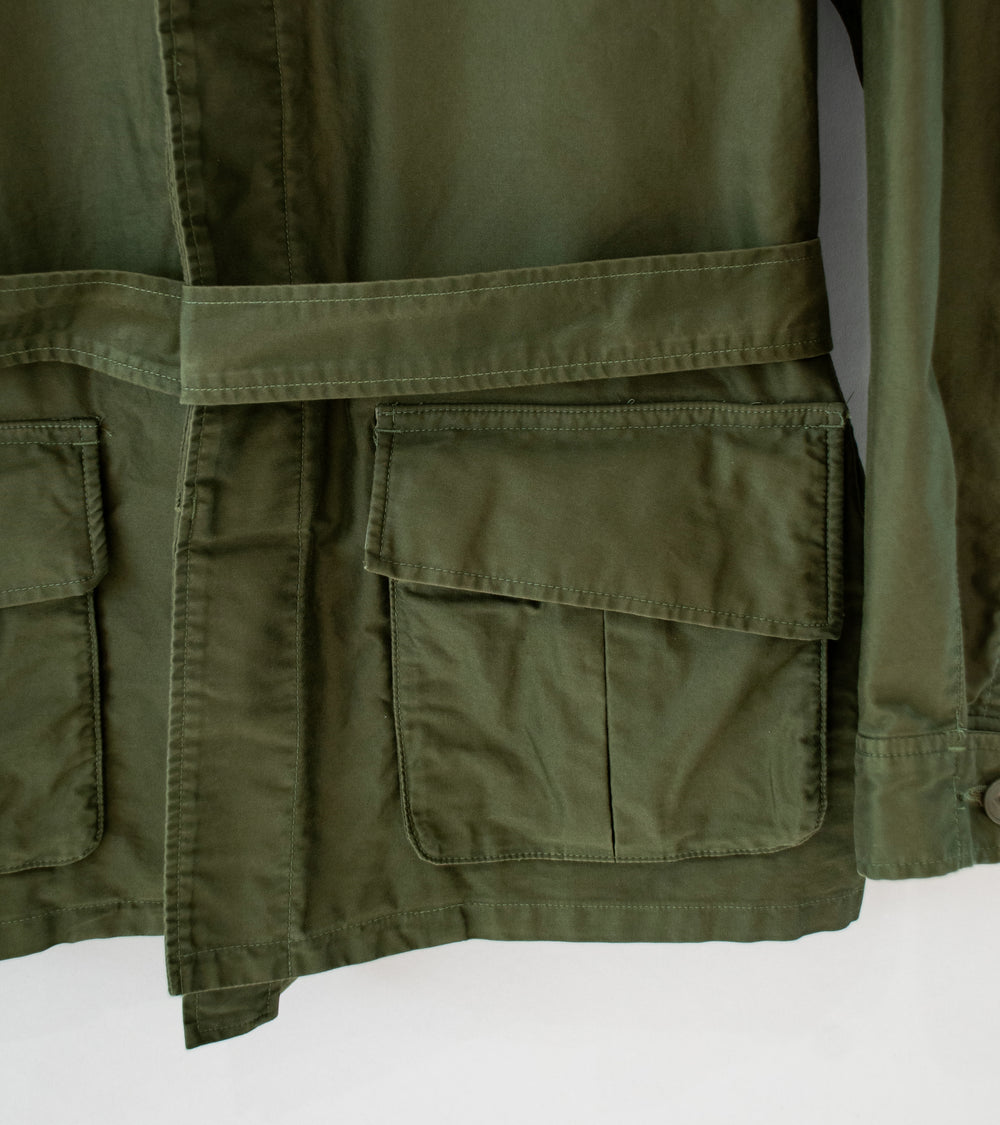 Awasa 'Giza Cotton Moleskin Belted Jacket' (Khaki)