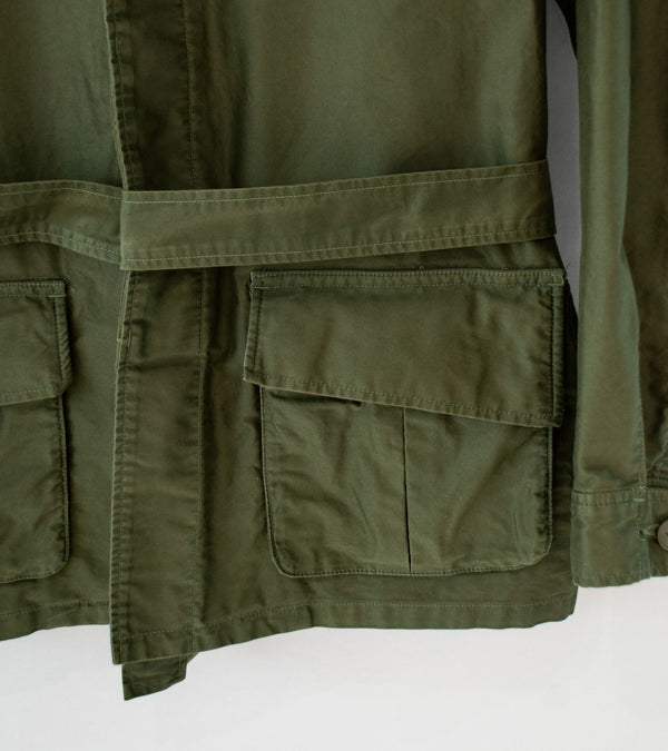 Awasa 'Giza Cotton Moleskin Belted Jacket' (Khaki)