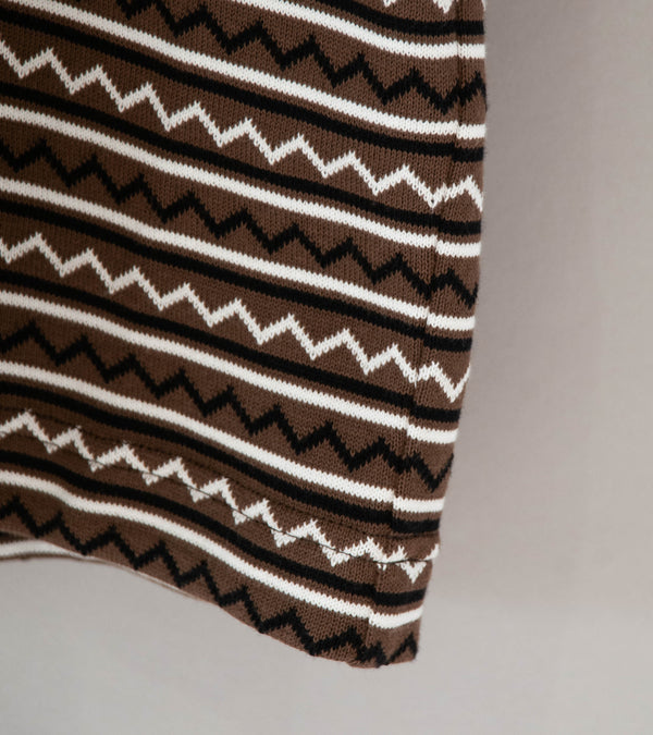 Unlikely 'Jacquard Knit Tee' (Brown Black)