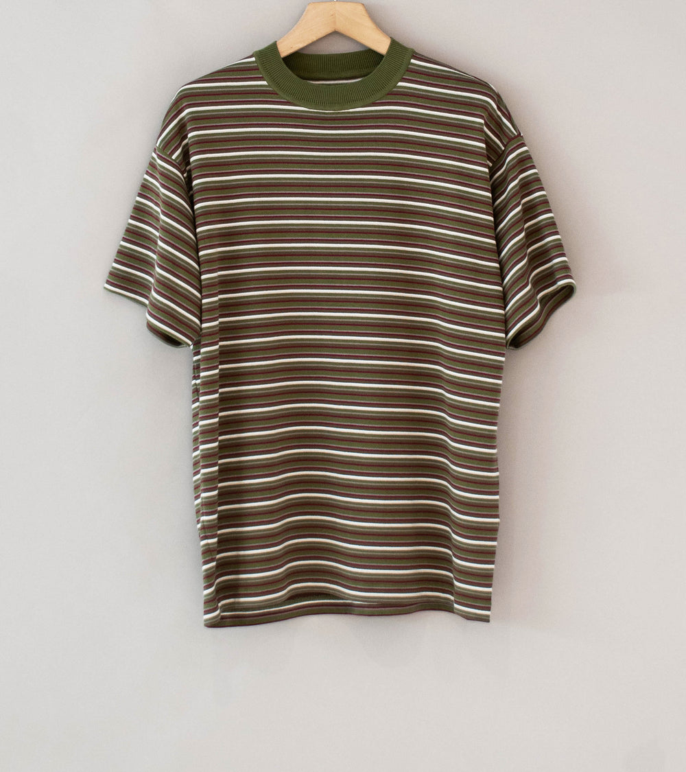 Unlikely 'Border Knit Tee' (Olive Bordeaux)