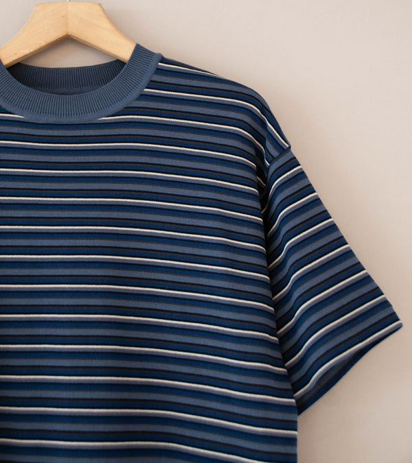 Unlikely 'Border Knit Tee' (Blue Gray)