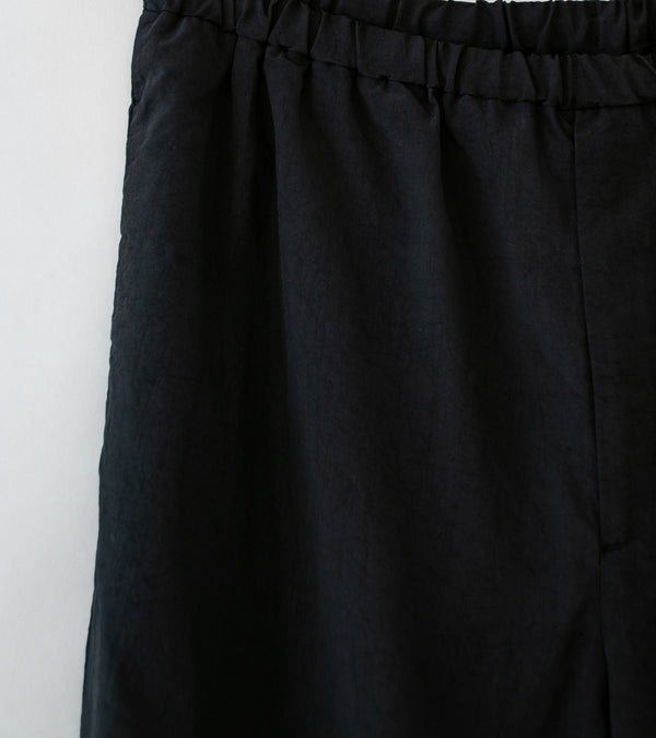 Awasa 'Nylon Silk Side Zip Warm Up Pants' (Black)