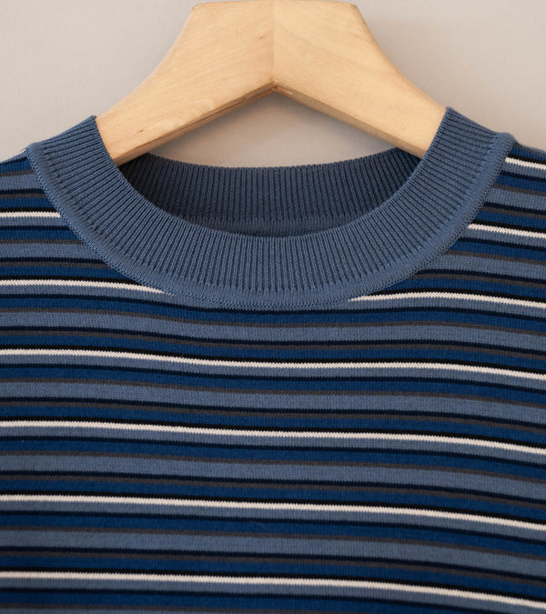 Unlikely 'Border Knit Tee' (Blue Gray)