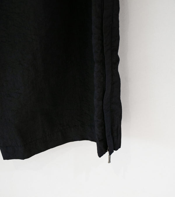 Awasa 'Nylon Silk Side Zip Warm Up Pants' (Black)