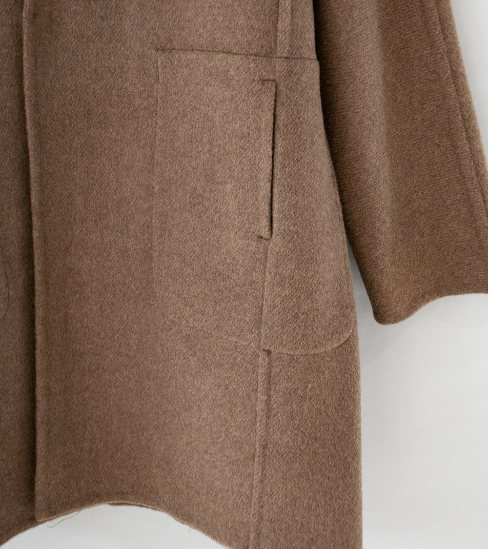 Seya 'Double Face Yak Half Coat' (Brown Undyed Yak)