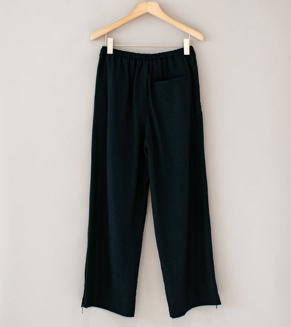 Awasa 'Nylon Silk Side Zip Warm Up Pants' (Navy)
