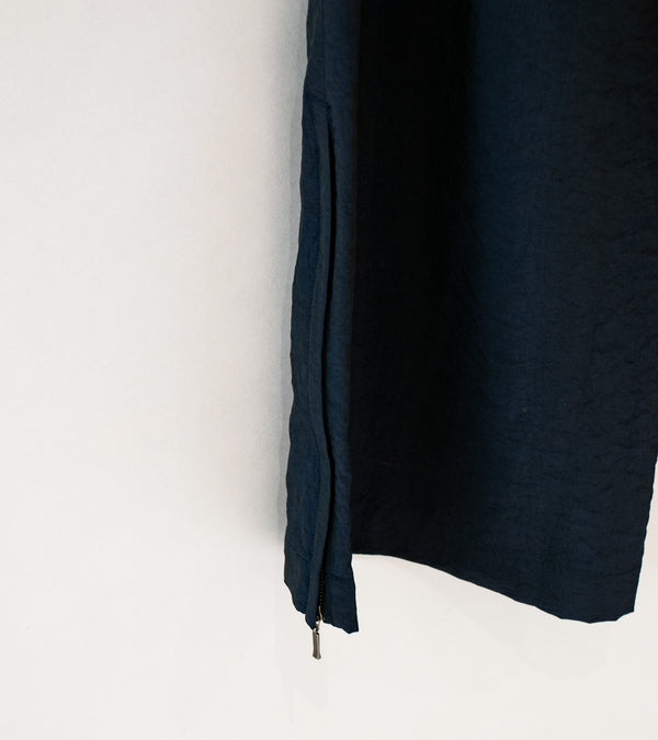 Awasa 'Nylon Silk Side Zip Warm Up Pants' (Navy)