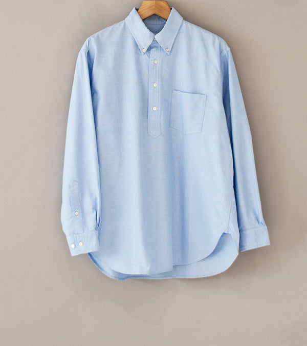 Awasa 'Organic Cotton Oxford L/S Oversized B.D Pullover Shirt' (Sax)