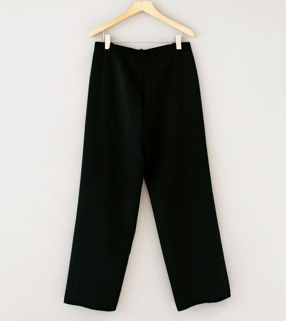 Seya 'Double Face Chris Pants' (Black Cashmere Merino Wool)