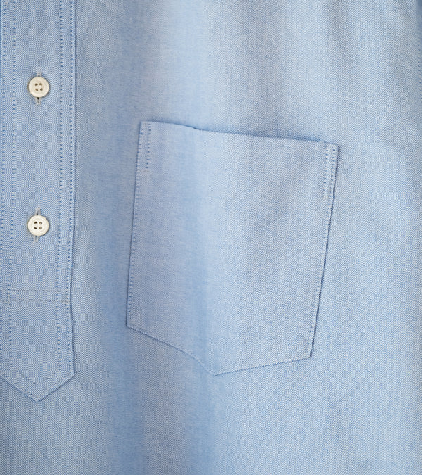 Awasa 'Organic Cotton Oxford L/S Oversized B.D Pullover Shirt' (Sax)