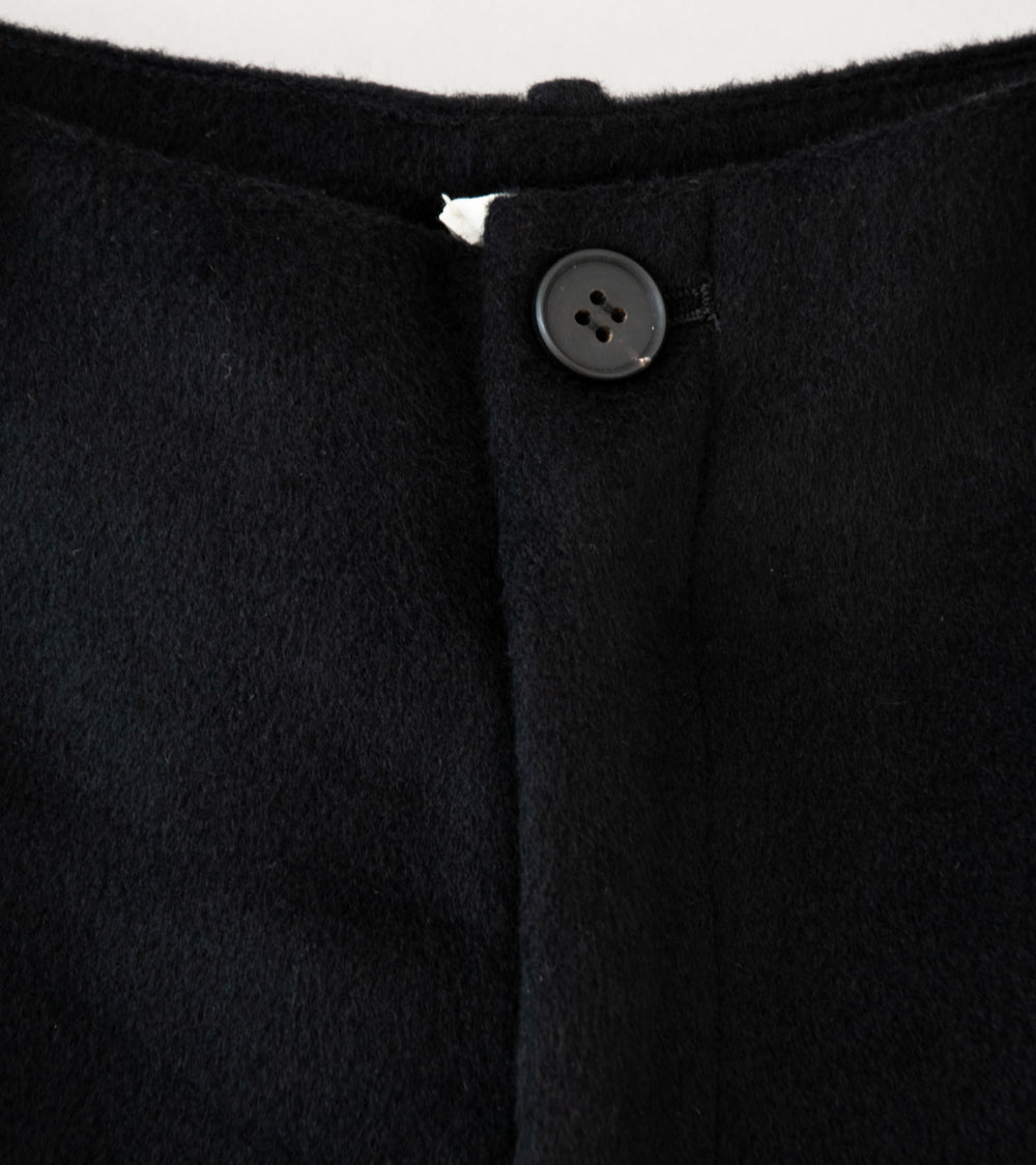 Seya 'Double Face Chris Pants' (Black Cashmere Merino Wool)