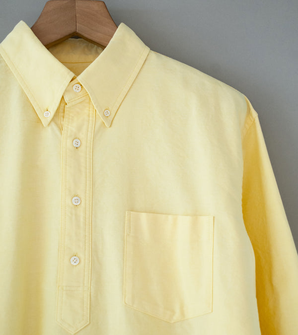 Awasa 'Organic Cotton Oxford L/S Oversized B.D Pullover Shirt' (Yellow)