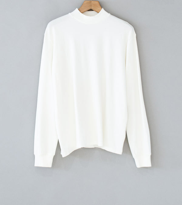 Awasa 'Supima Aging Cotton Smooth Mock Neck' (White)