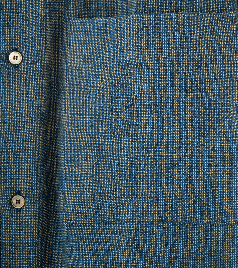 Seya 'Eternal Shirt' (Indigo Pomegranate Shuttle Weaved Cotton)