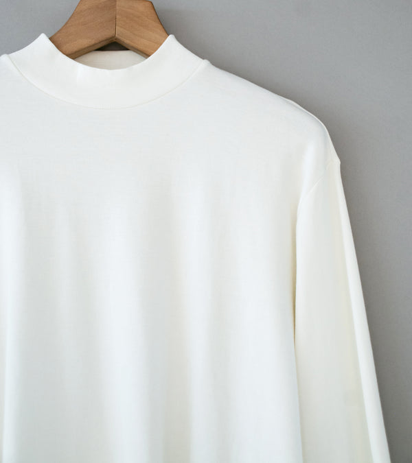 Awasa 'Supima Aging Cotton Smooth Mock Neck' (White)