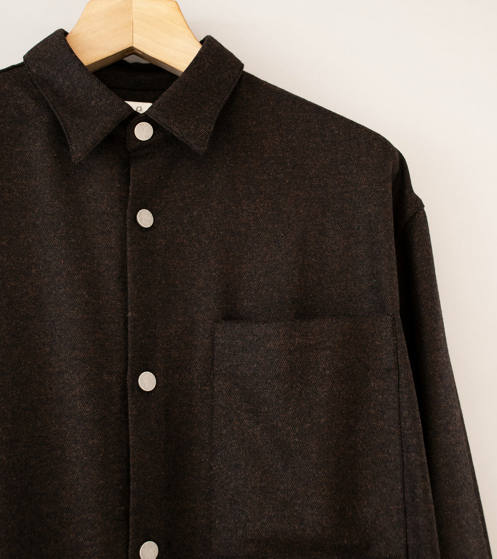 Seya 'Eternal Shirt' (Chestnut Fine Grained Tweed)