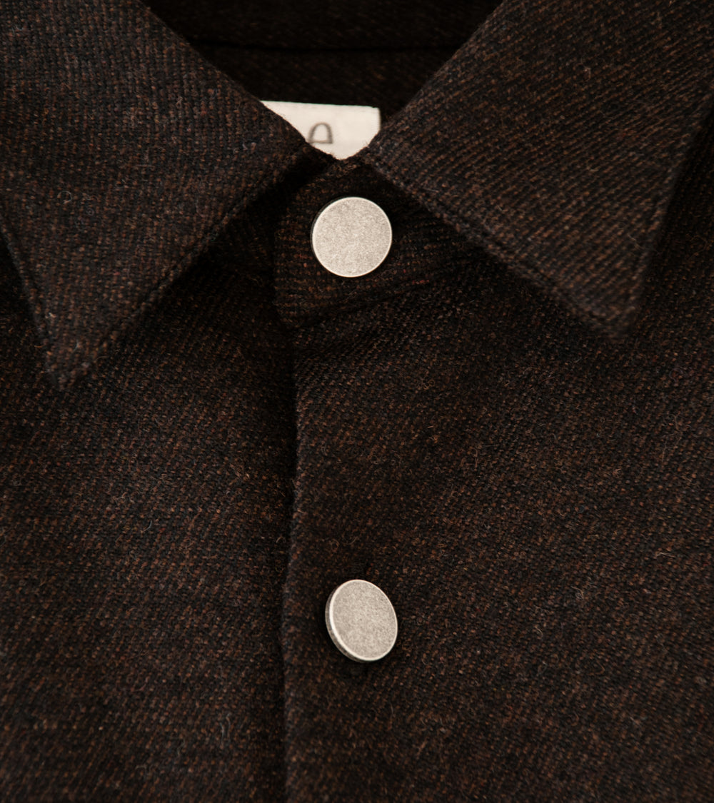 Seya 'Eternal Shirt' (Chestnut Fine Grained Tweed)