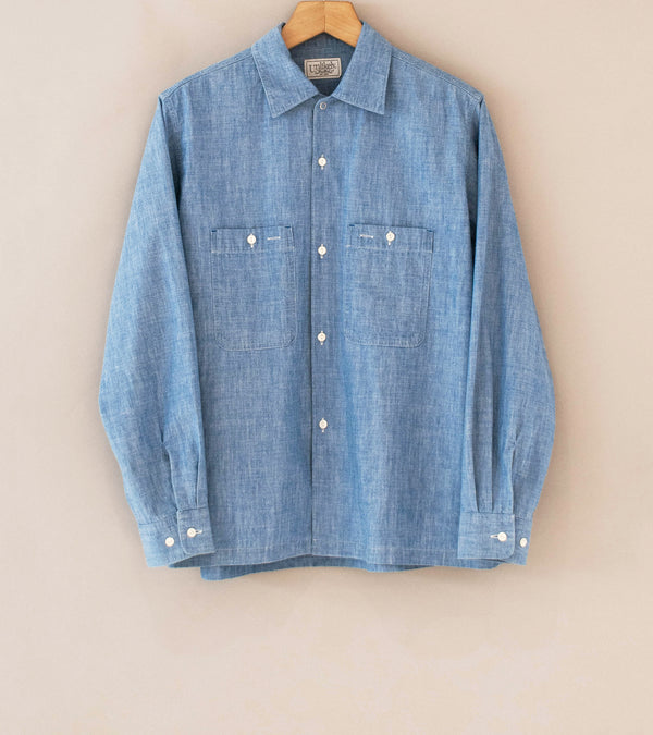 Unlikely 'Open Collar Chambray Shirt' (Indigo)
