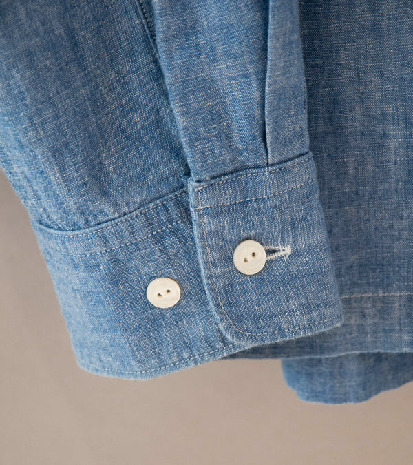 Unlikely 'Open Collar Chambray Shirt' (Indigo)