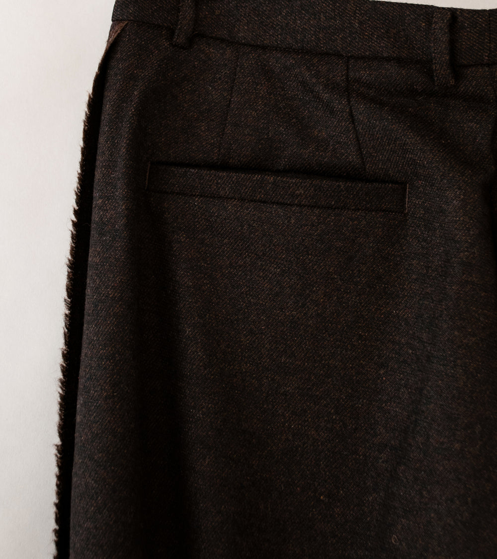 Seya 'Lined Tailor Pants' (Chestnut Fine Grained Tweed)