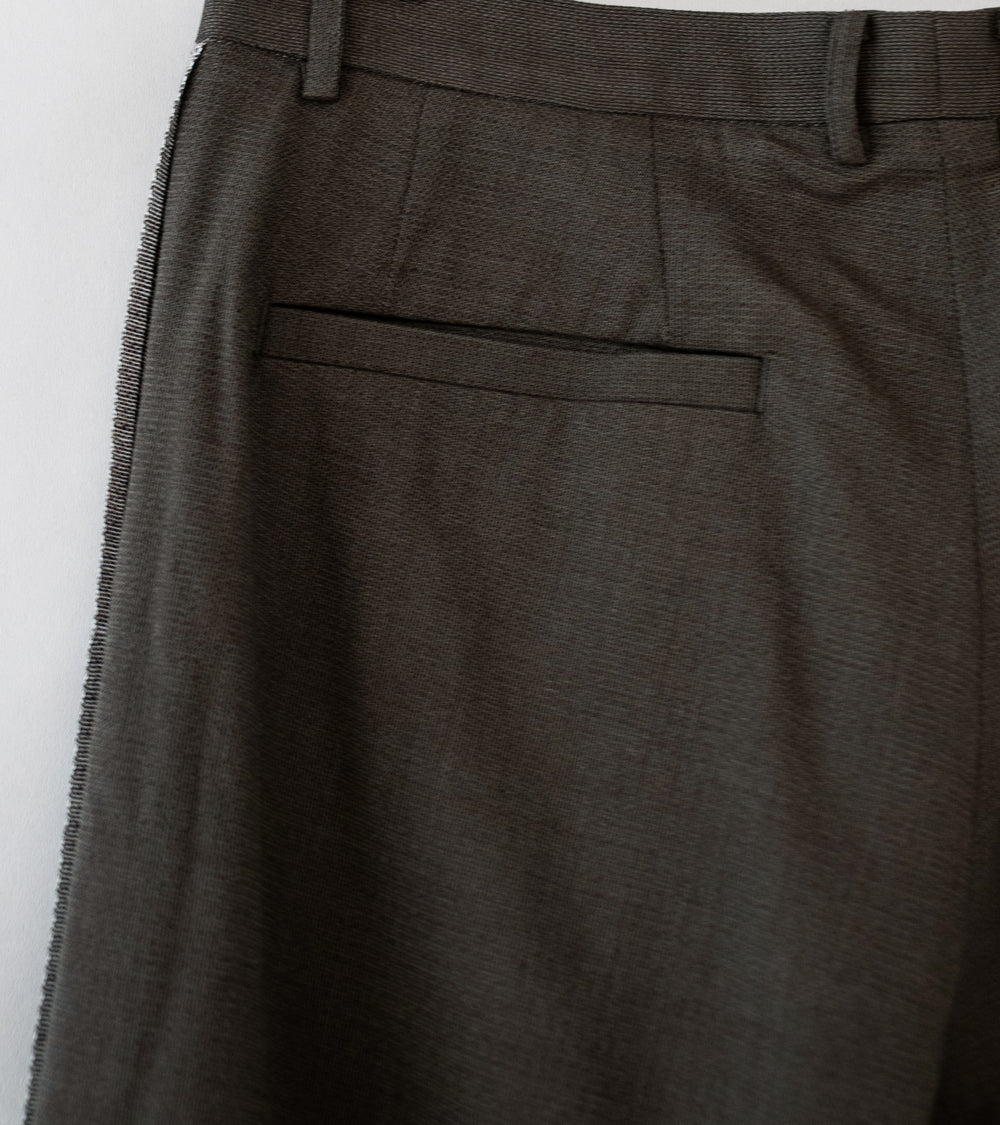 Seya 'Lined Tailor Pants' (Crimson Grey Hard Twisted Wool Mesh)