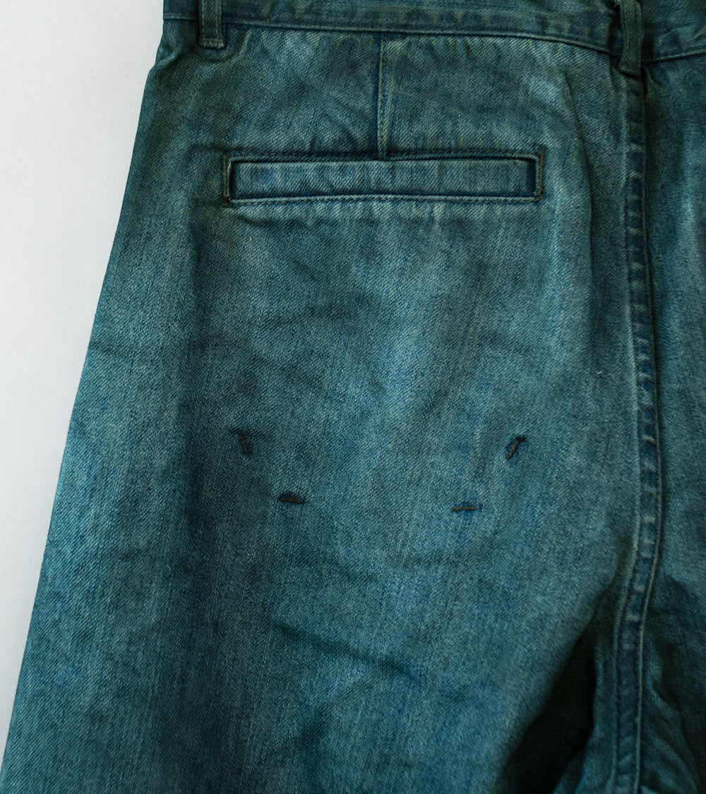 Seya 'Tofu Brother Jeans' (Faded Indigo Hand Sprayed Denim)