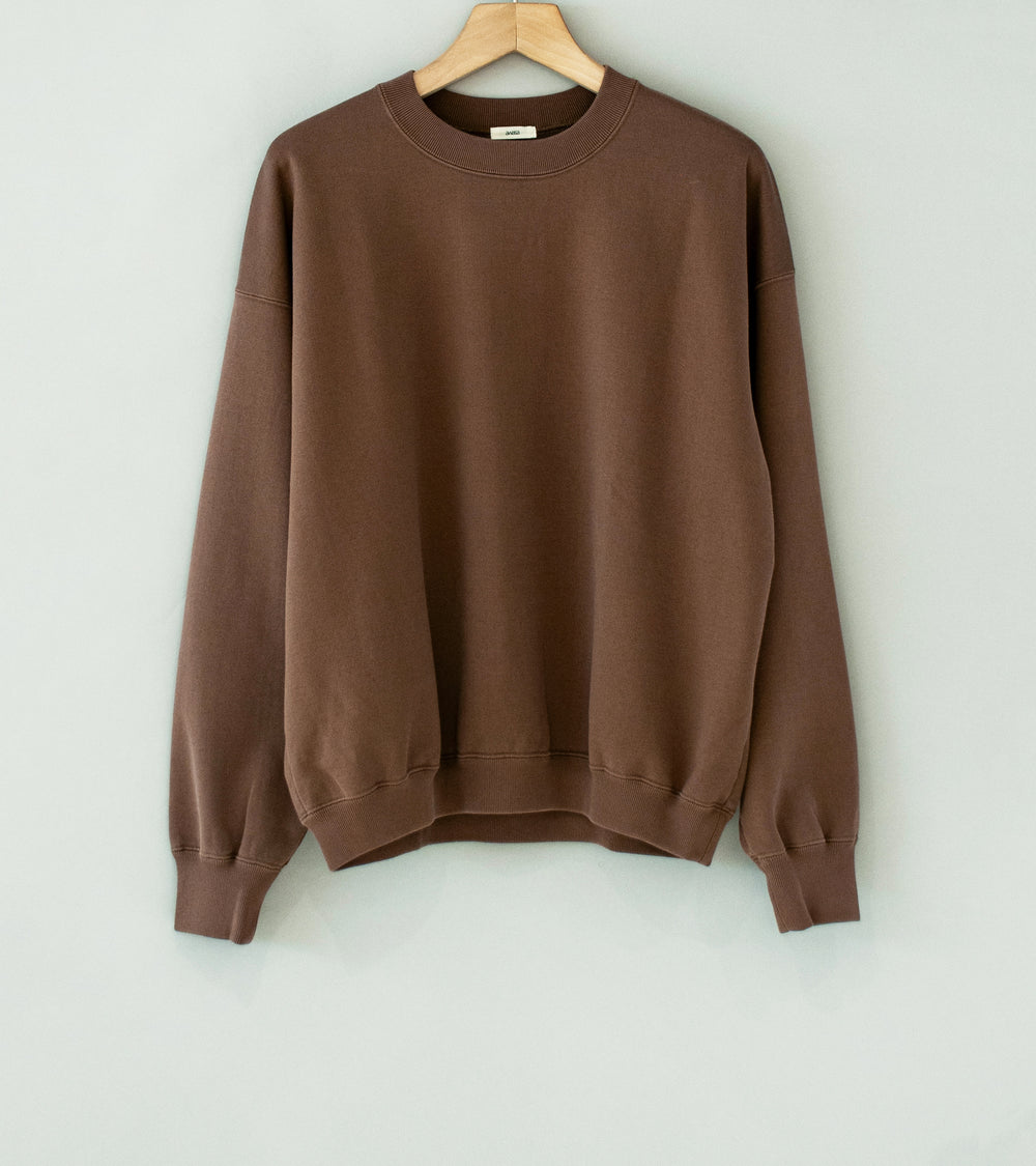 Awasa 'Supima Aging Cotton Crew Neck Sweatshirt' (Fade Brown)