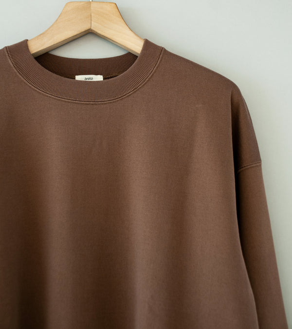 Awasa 'Supima Aging Cotton Crew Neck Sweatshirt' (Fade Brown)