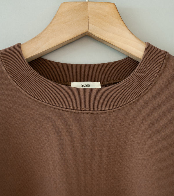 Awasa 'Supima Aging Cotton Crew Neck Sweatshirt' (Fade Brown)