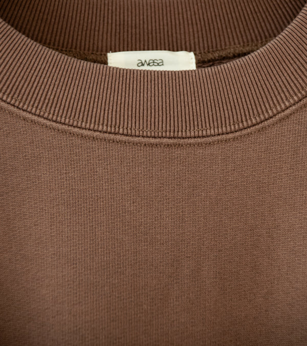 Awasa 'Supima Aging Cotton Crew Neck Sweatshirt' (Fade Brown)