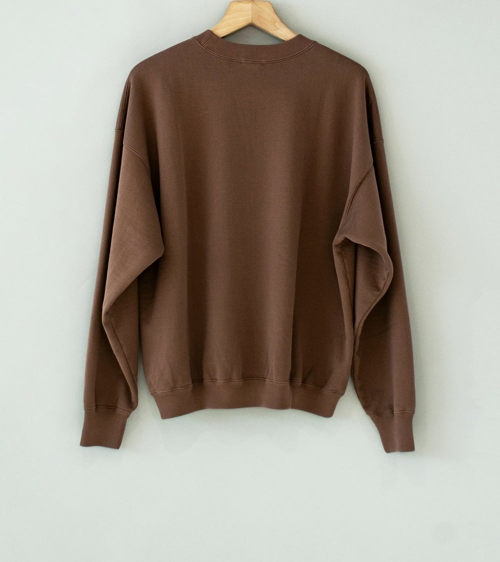 Awasa 'Supima Aging Cotton Crew Neck Sweatshirt' (Fade Brown)