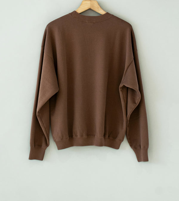 Awasa 'Supima Aging Cotton Crew Neck Sweatshirt' (Fade Brown)