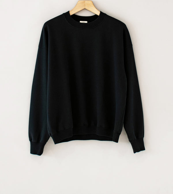 Awasa 'Supima Aging Cotton Crew Neck Sweatshirt' (Fade Black)