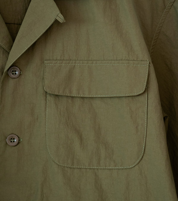 Nicholas Daley 'Aloha Shirt' (Olive Nylon Cotton)