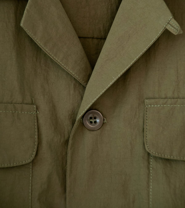 Nicholas Daley 'Aloha Shirt' (Olive Nylon Cotton)