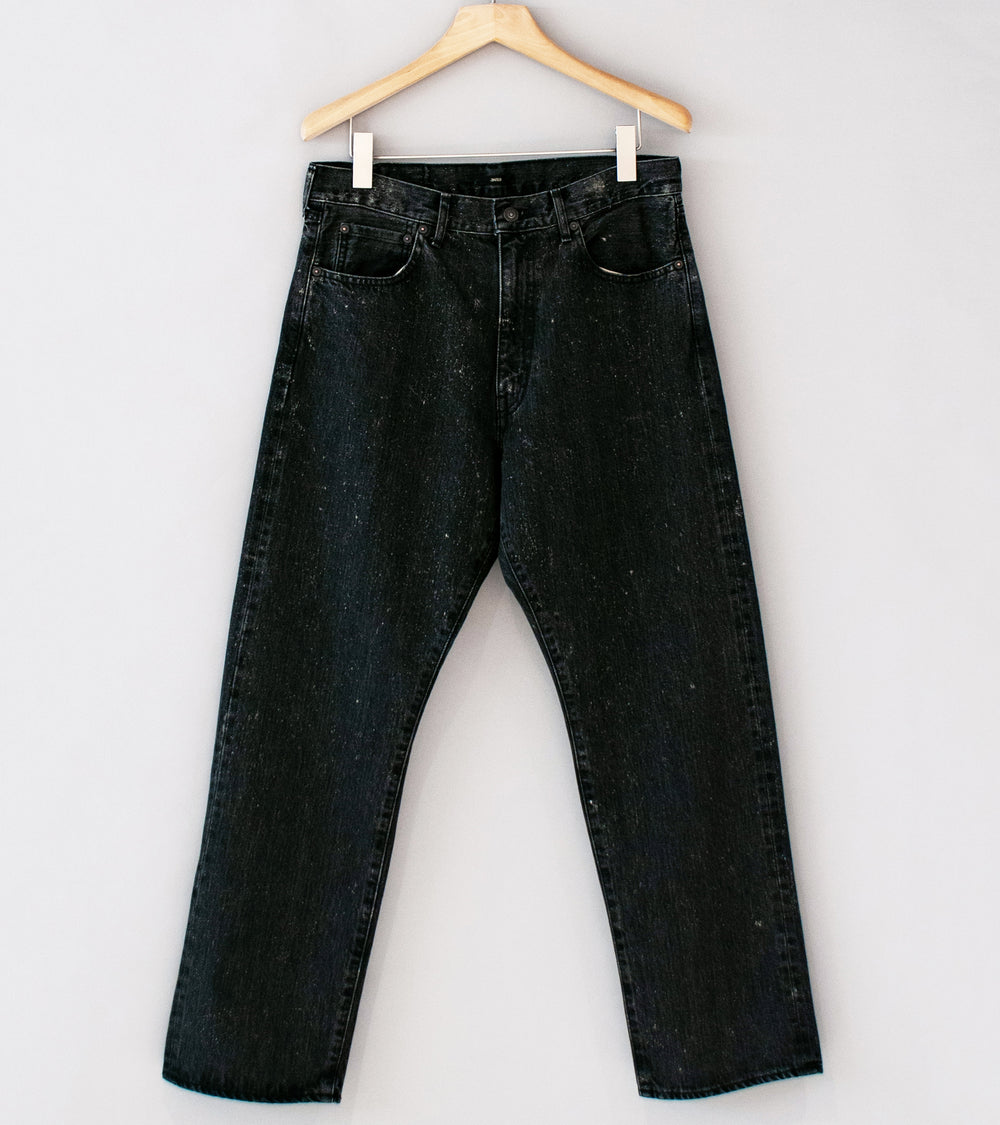 Awasa '5 Pocket Tapered Distressed Denim' (Meteor Black)