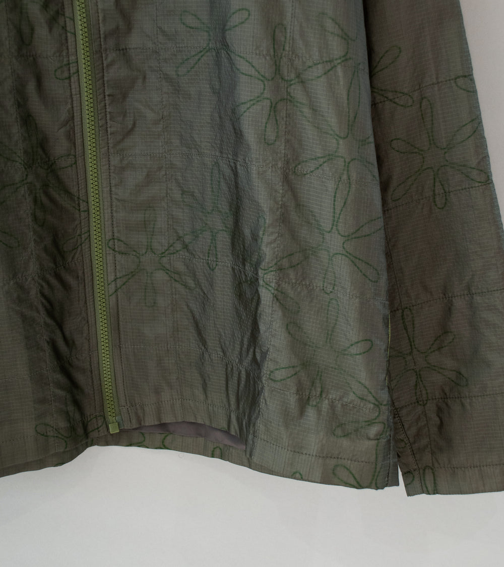 Sturla 'Grid Zip Up' (Grape Leaf White Grass Green Ripstop Nylon)