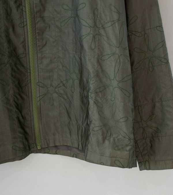 Sturla 'Grid Zip Up' (Grape Leaf White Grass Green Ripstop Nylon)