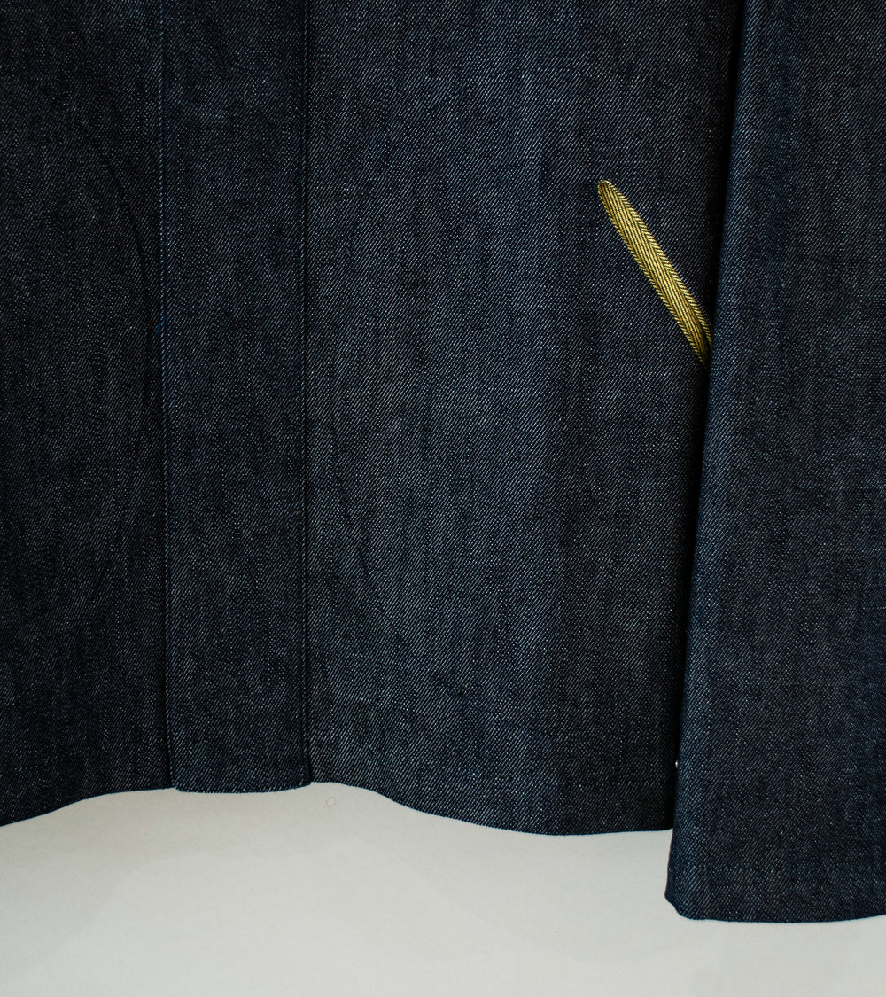 Sturla 'Incision Jacket' (Indigo Mustard Reverse Denim)