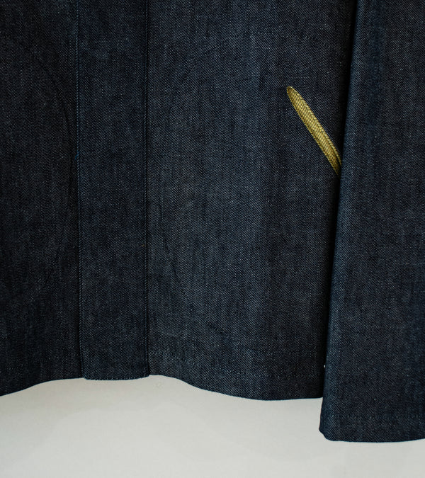 Sturla 'Incision Jacket' (Indigo Mustard Reverse Denim)