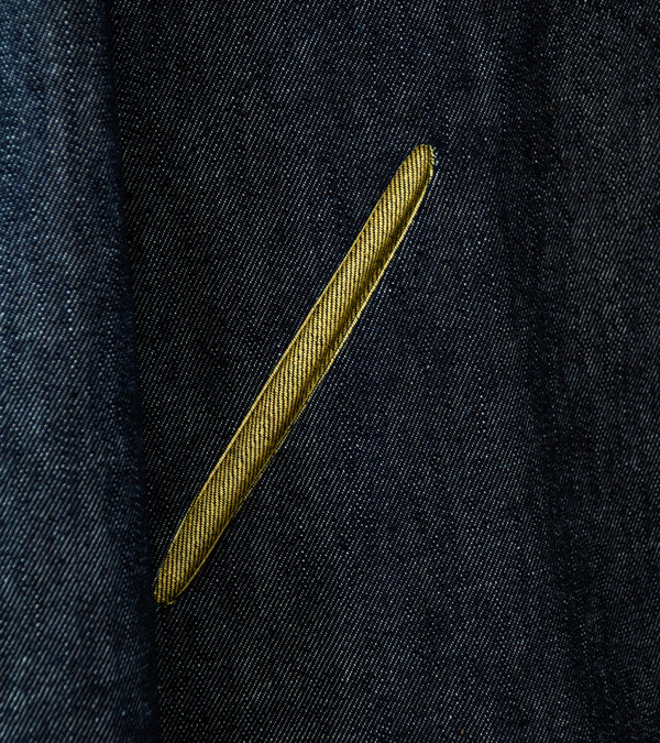 Sturla 'Incision Jacket' (Indigo Mustard Reverse Denim)