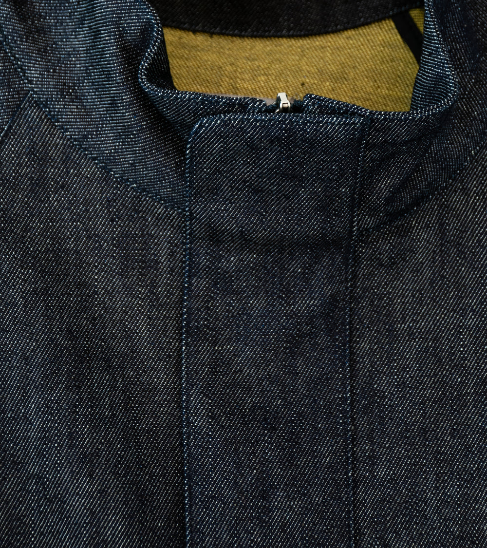 Sturla 'Incision Jacket' (Indigo Mustard Reverse Denim)