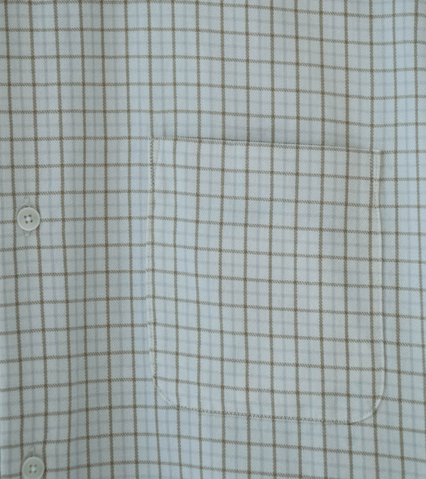 Yaeca 'Button Shirt Wide' (Brown Check)