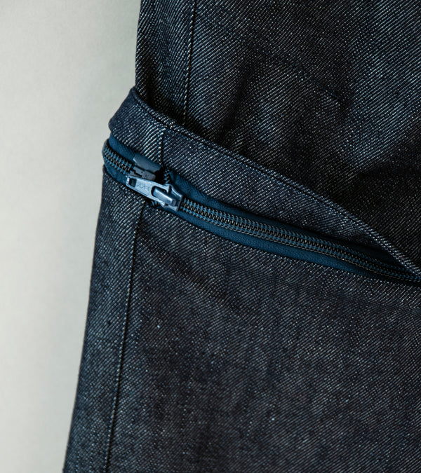 Sturla 'Transform Trousers' (Indigo Mustard Reverse Denim)